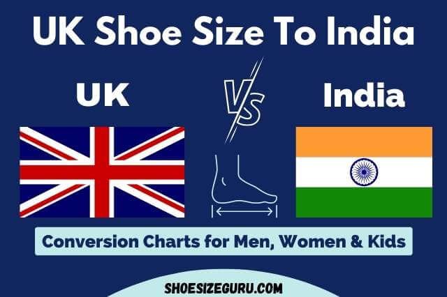 uk shoe size to india